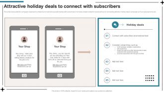 Attractive Holiday Deals To Connect With SMS Advertising Strategies To Drive Sales MKT SS V