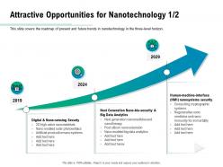 Attractive opportunities for nanotechnology 2019 to 2029 ppt powerpoint presentation