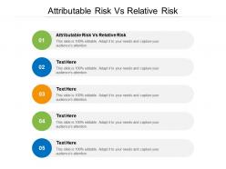 Attributable Risk Vs Relative Risk Ppt Powerpoint Presentation Icon ...