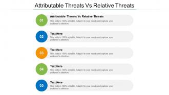 Attributable threats vs relative threats ppt powerpoint presentation ideas slideshow cpb
