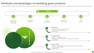 Attributes And Advantages Of Marketing Green Products Executing Green Marketing Mkt Ss V