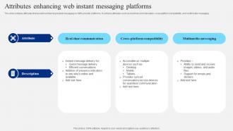 Attributes Enhancing Web Instant Messaging Platforms