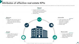 Attributes Of Effective Real Estate KPIs