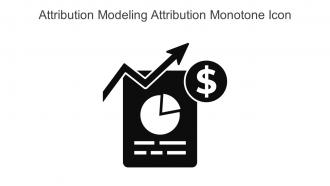 Attribution Modeling Attribution Monotone Icon In Powerpoint Pptx Png And Editable Eps Format