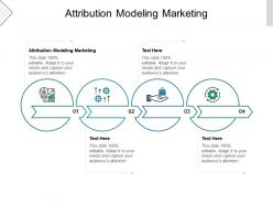 Attribution modeling marketing ppt powerpoint presentation model sample cpb