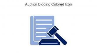 Auction Bidding Colored Icon In Powerpoint Pptx Png And Editable Eps Format