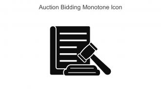 Auction Bidding Monotone Icon In Powerpoint Pptx Png And Editable Eps Format