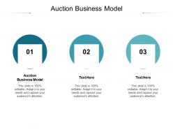 Auction business model ppt powerpoint presentation portfolio visual aids cpb