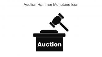 Auction Hammer Monotone Icon In Powerpoint Pptx Png And Editable Eps Format