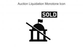 Auction Liquidation Monotone Icon In Powerpoint Pptx Png And Editable Eps Format