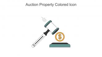 Auction Property Colored Icon In Powerpoint Pptx Png And Editable Eps Format