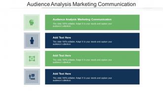 Audience Analysis Marketing Communication Ppt Powerpoint Presentation Example File Cpb