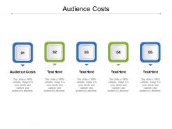 Audience costs ppt powerpoint presentation tips cpb