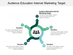 Audience education internet marketing target ppt powerpoint presentation infographics cpb