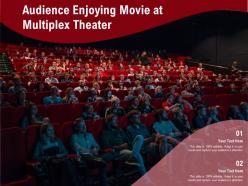 Audience enjoying movie at multiplex theater