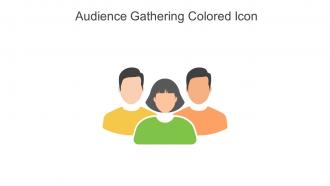 Audience Gathering Colored Icon In Powerpoint Pptx Png And Editable Eps Format
