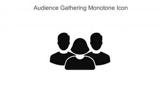 Audience Gathering Monotone Icon In Powerpoint Pptx Png And Editable Eps Format