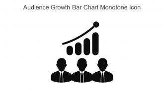 Audience Growth Bar Chart Monotone Icon In Powerpoint Pptx Png And Editable Eps Format