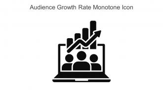 Audience Growth Rate Monotone Icon In Powerpoint Pptx Png And Editable Eps Format