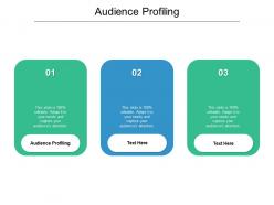 Audience profiling ppt powerpoint presentation model icon cpb