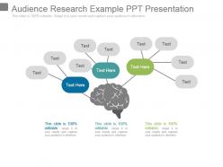 Audience research example ppt presentation