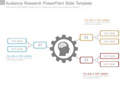 Audience research powerpoint slide template