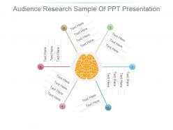Audience research sample of ppt presentation