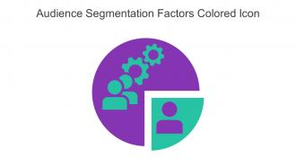 Audience Segmentation Factors Colored Icon In Powerpoint Pptx Png And Editable Eps Format