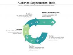 Audience segmentation tools ppt powerpoint presentation slides maker cpb