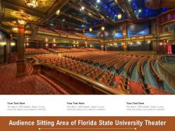 Audience sitting area of florida state university theater