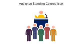 Audience Standing Colored Icon In Powerpoint Pptx Png And Editable Eps Format