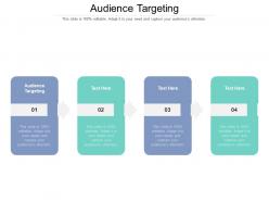 Audience targeting ppt powerpoint presentation infographics demonstration cpb