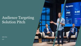 Audience Targeting Solution Pitch PPT Demonstration AT