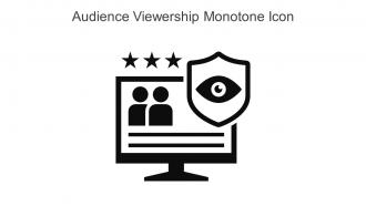 Audience Viewership Monotone Icon In Powerpoint Pptx Png And Editable Eps Format