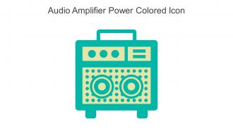 Audio Amplifier Power Colored Icon In Powerpoint Pptx Png And Editable Eps Format