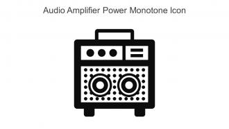 Audio Amplifier Power Monotone Icon In Powerpoint Pptx Png And Editable Eps Format