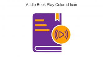 Audio Book Play Colored Icon In Powerpoint Pptx Png And Editable Eps Format
