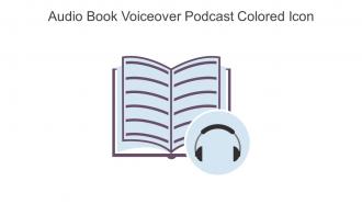 Audio Book Voiceover Podcast Colored Icon In Powerpoint Pptx Png And Editable Eps Format