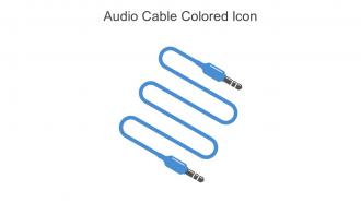 Audio Cable Colored Icon In Powerpoint Pptx Png And Editable Eps Format