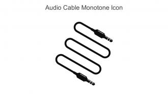 Audio Cable Monotone Icon In Powerpoint Pptx Png And Editable Eps Format