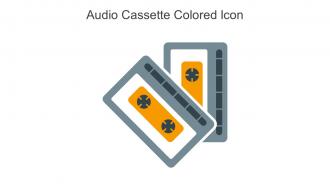 Audio Cassette Colored Icon In Powerpoint Pptx Png And Editable Eps Format