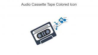 Audio Cassette Tape Colored Icon In Powerpoint Pptx Png And Editable Eps Format
