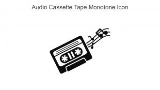 Audio Cassette Tape Monotone Icon In Powerpoint Pptx Png And Editable Eps Format