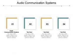 Audio communication systems ppt powerpoint presentation infographics templates cpb