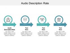 Audio description rate ppt powerpoint presentation summary introduction cpb