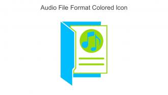 Audio File Format Colored Icon In Powerpoint Pptx Png And Editable Eps Format