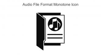 Audio File Format Monotone Icon In Powerpoint Pptx Png And Editable Eps Format