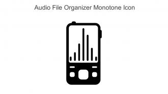 Audio File Organizer Monotone Icon In Powerpoint Pptx Png And Editable Eps Format