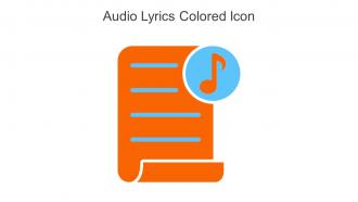 Audio Lyrics Colored Icon In Powerpoint Pptx Png And Editable Eps Format
