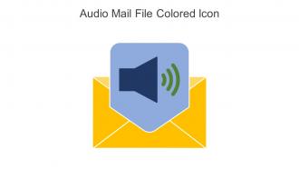 Audio Mail File Colored Icon In Powerpoint Pptx Png And Editable Eps Format